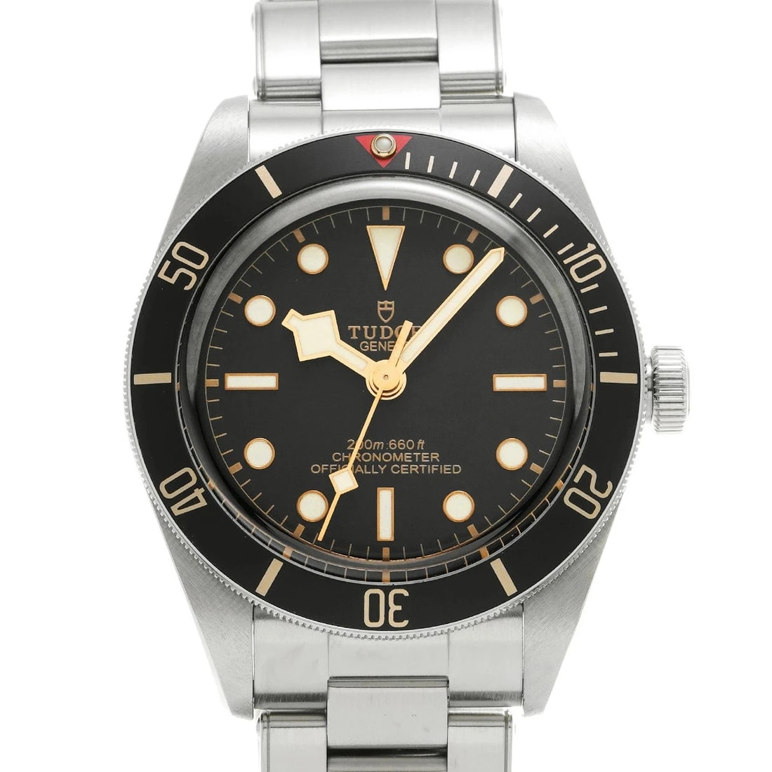 TUDOR BLACK WATCH: Tudor Black Watch Brand: TUDOR Type/Style: Wristwatch Material: Band Material Stainless Case Material Sapphire Crystal Color: Dial Color Black Size: Wrist Size 20.5cm Case Size 39 x 39 mm Accessor