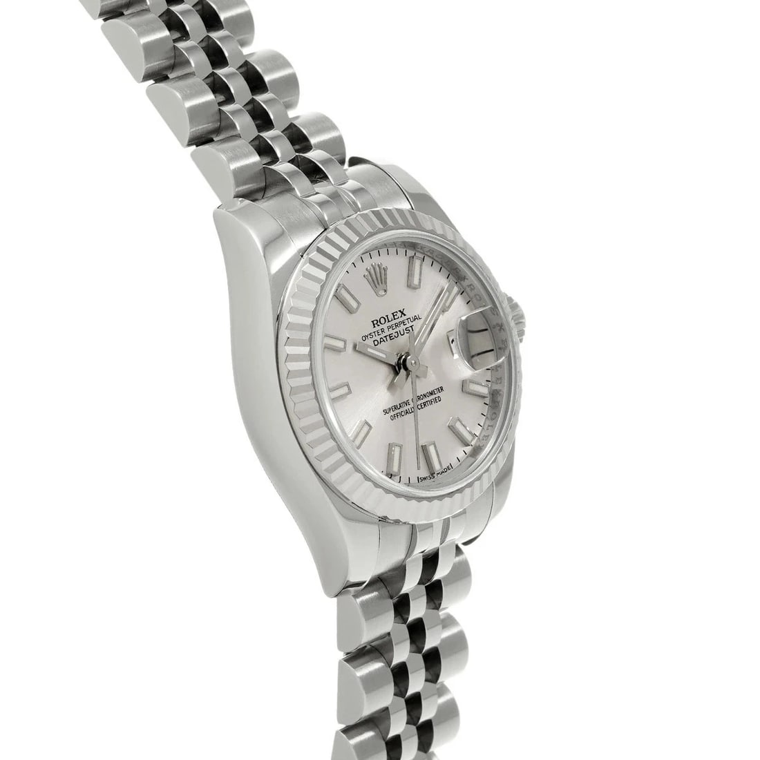 ROLEX DATEJUST SILVER WATCH - 3