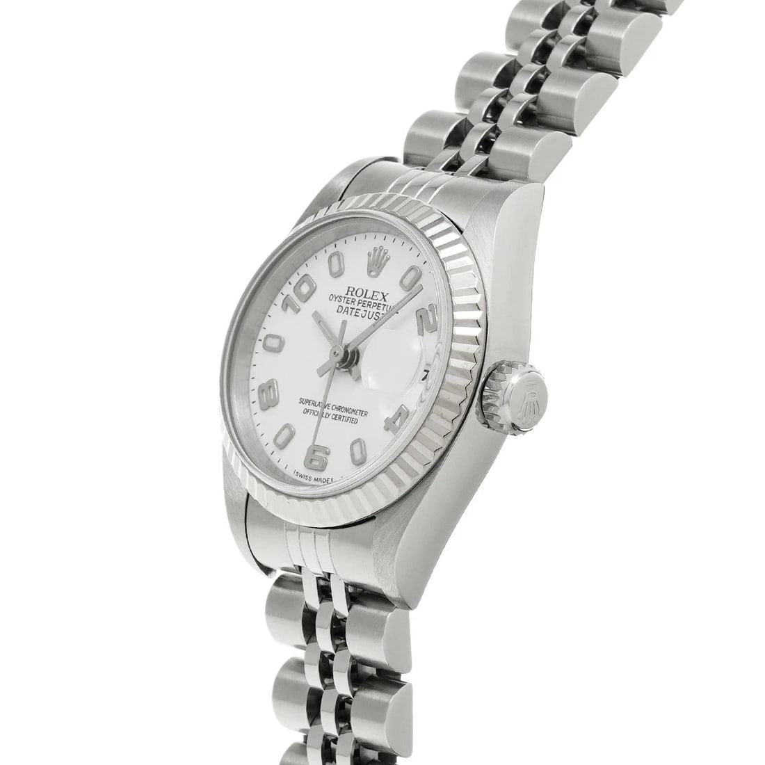 ROLEX DATEJUST WHITE WATCH - 2