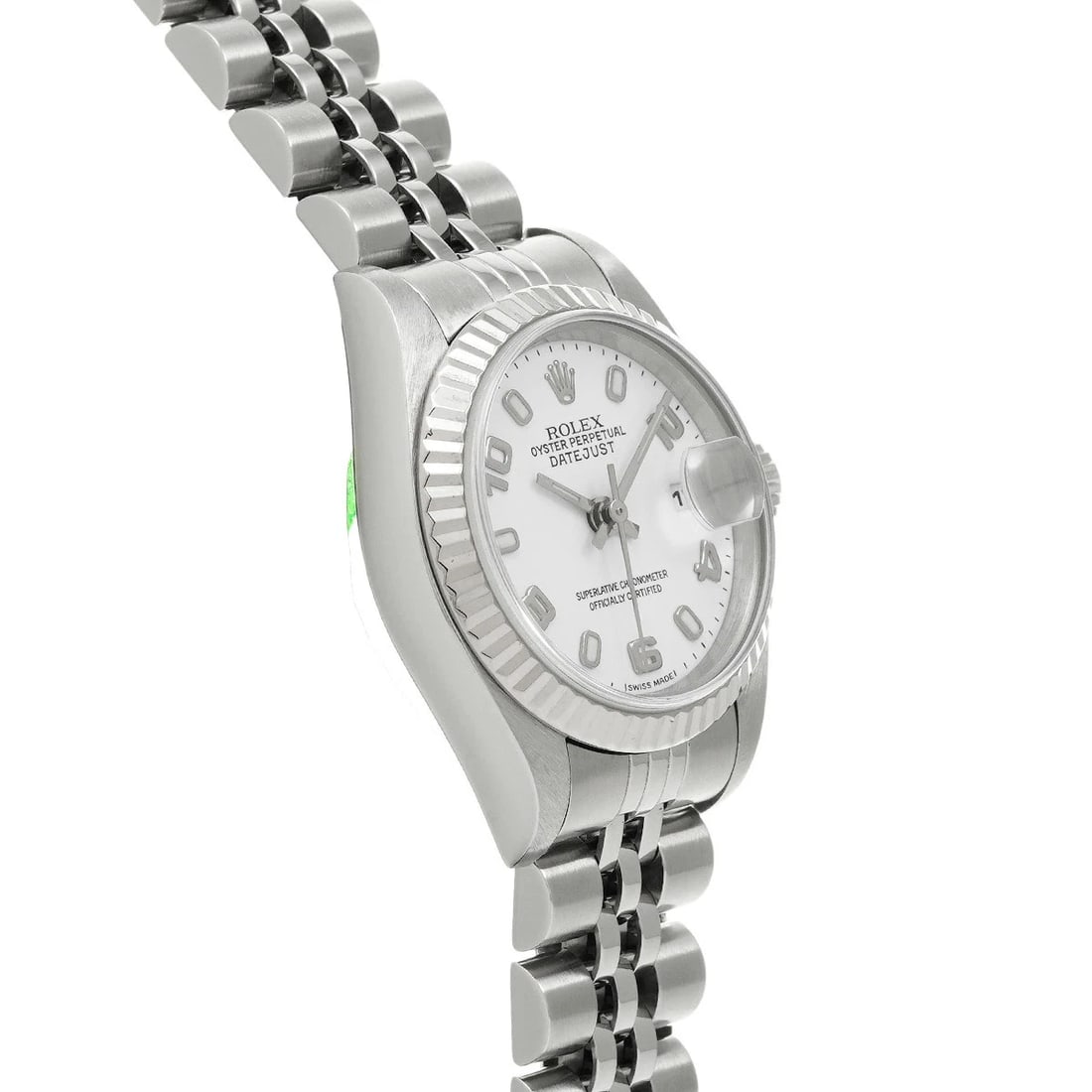 ROLEX DATEJUST WHITE WATCH - 3