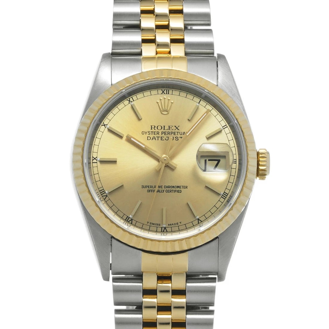 ROLEX DATEJUST WATCH: Rolex Datejust Watch Brand: ROLEX Type/Style: Wristwatch Material: Band Material Stainless Case Material Sapphire Crystal Color: Dial Color Size: Wrist Size 18cm Case Size 36 x 36 mm Accessories: