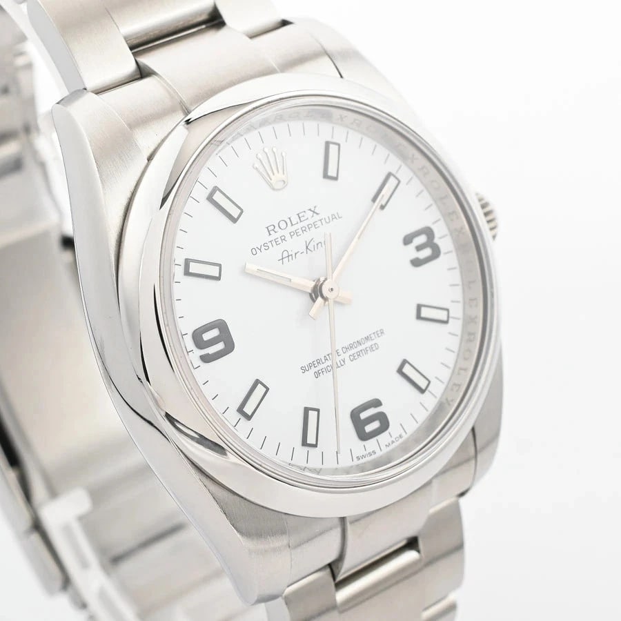 ROLEX WHITE WATCH - 4