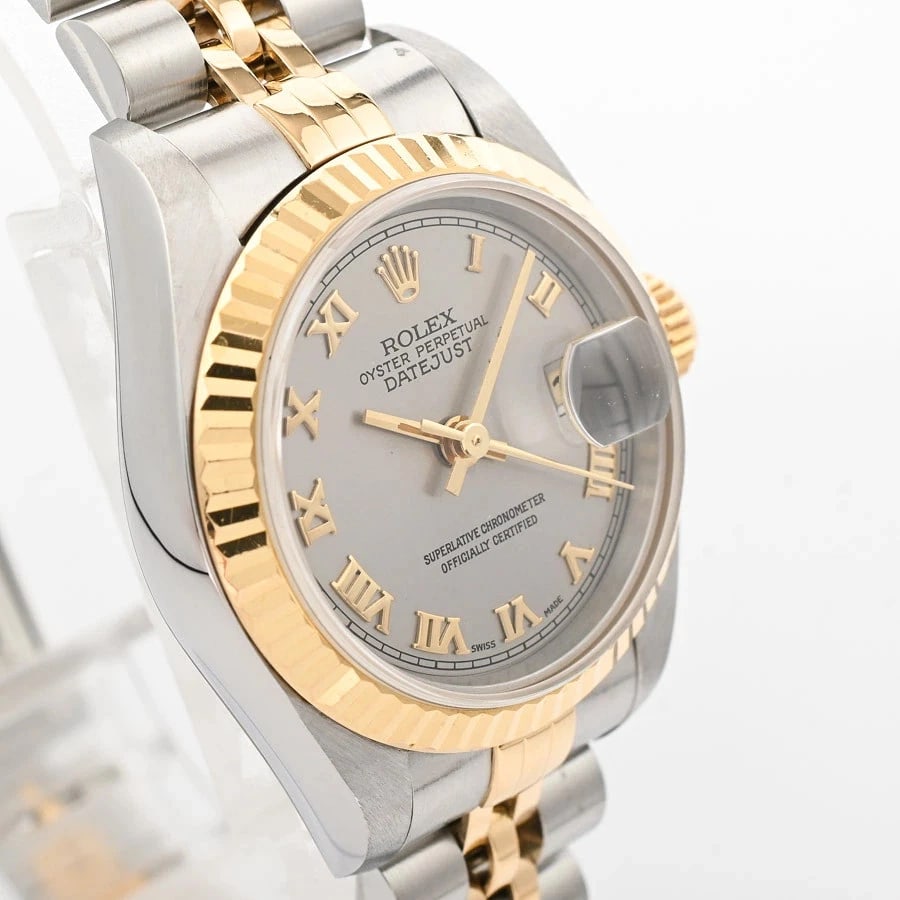 ROLEX DATEJUST GRAY WATCH - 4