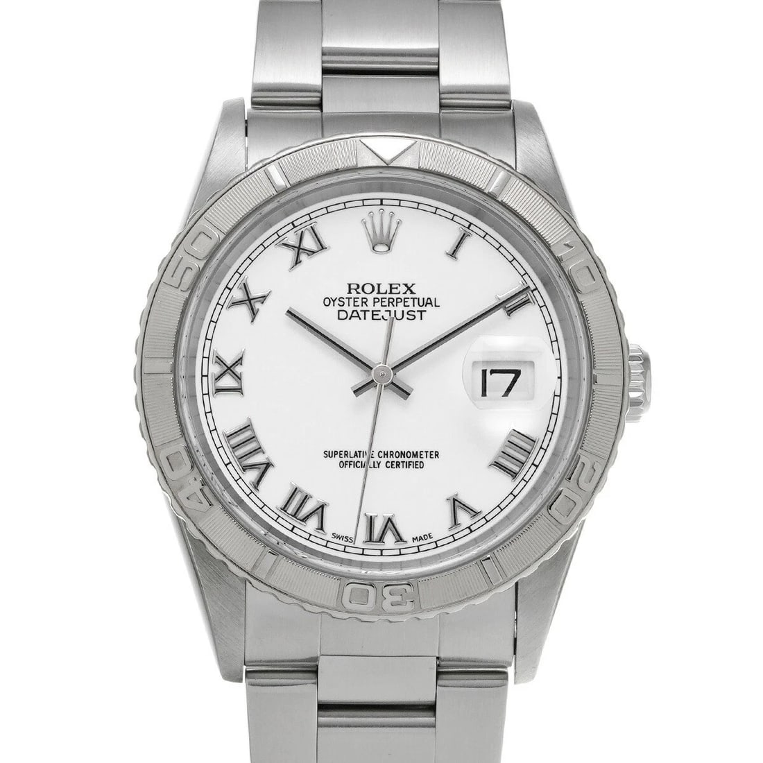 ROLEX DATEJUST THUNDERBIRD WHITE WATCH: Rolex Datejust Thunderbird White Watch Brand: ROLEX Type/Style: Wristwatch Material: Band Material Stainless Case Material Sapphire Crystal Color: Dial Color White Size: Case Size 36x36mm Accessor