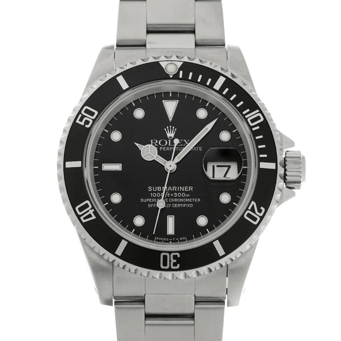 ROLEX SUBMARINER DATE BLACK WATCH: Rolex Submariner Date Black Watch Brand: ROLEX Type/Style: Wristwatch Material: Band Material Stainless Case Material Sapphire Crystal Color: Dial Color Black Size: Wrist Size 19.5cm Case Size 40 x 40