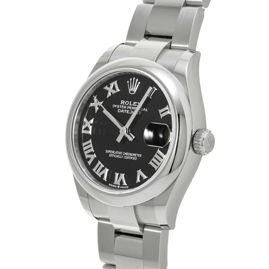 ROLEX DATEJUST BLACK WATCH - 2