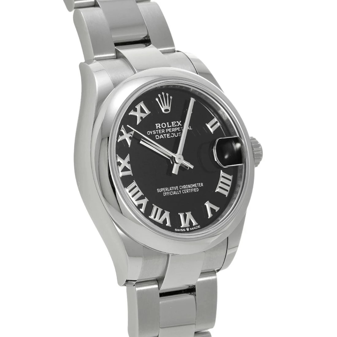 ROLEX DATEJUST BLACK WATCH - 3