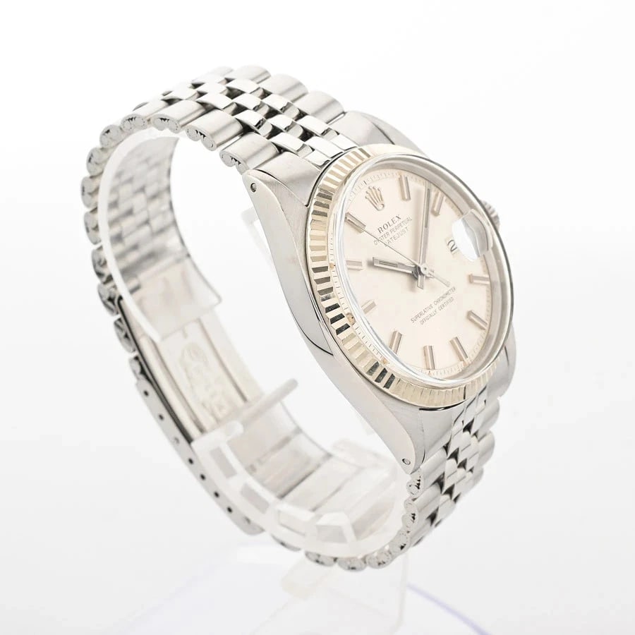 ROLEX DATEJUST SILVER WATCH - 3
