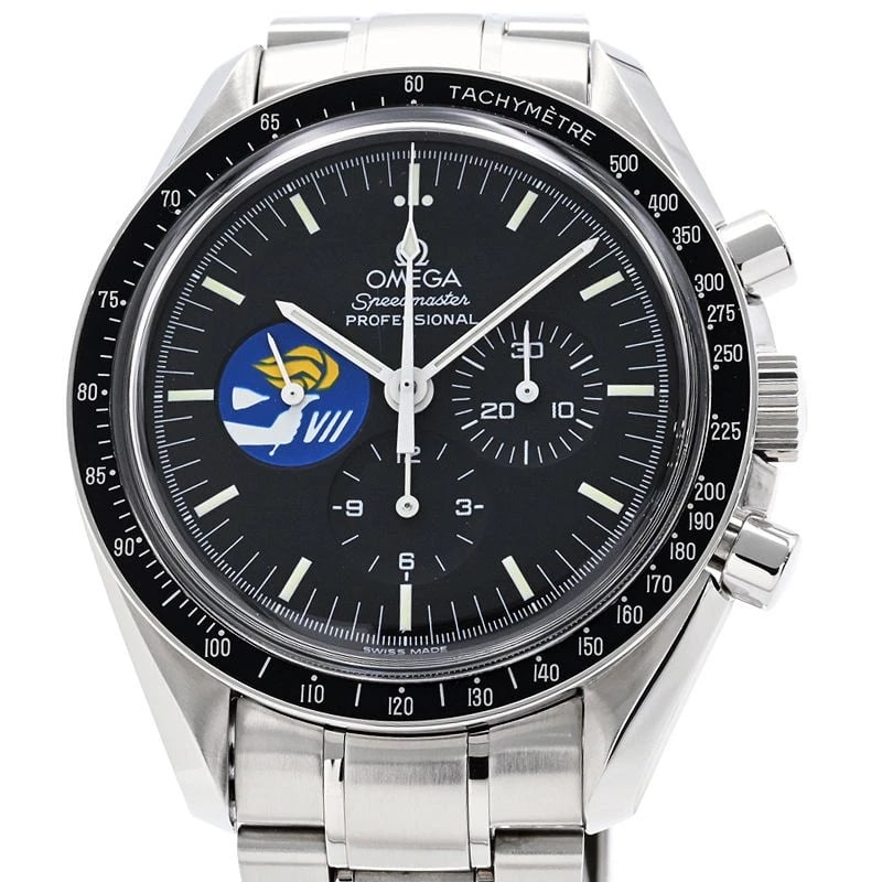 OMEGA WATCH BLACK WATCH: Omega Watch Black Watch Brand: OMEGA Type/Style: Wristwatch Material: Case Material N/A Band Material Stainless Steel Color: Dial Color Black Size: Wrist Size 19.5cm Case Size 42mm Accessories: No