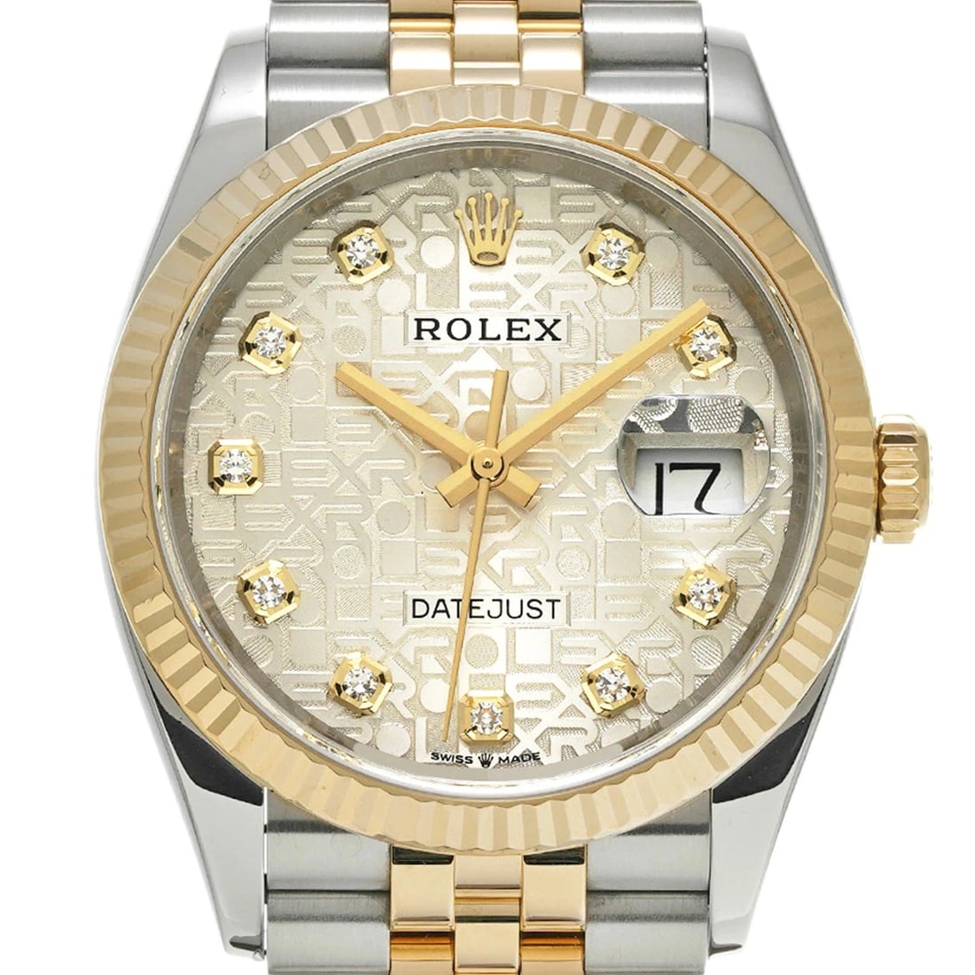 ROLEX DATEJUST SILVER WATCH - 4