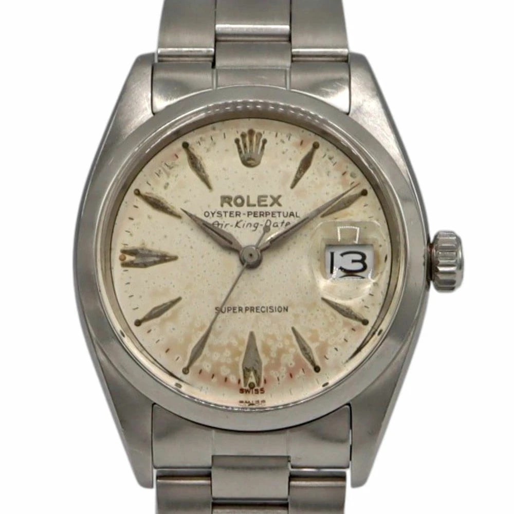 ROLEX AIR-KING DATE WATCH: Rolex Air-King Date Watch Brand: ROLEX Type/Style: Wristwatch Material: Case Material N/A Band Material N/A Color: Dial Color Size: Wrist Size 16.5cm Case Size 34mm Accessories: None Accessories