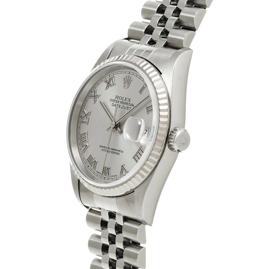 ROLEX DATEJUST SILVER WATCH - 2