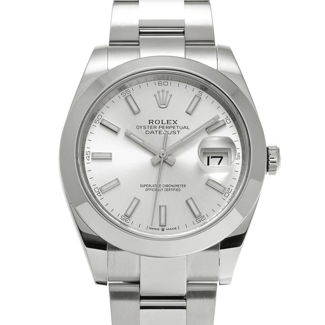 ROLEX DATEJUST SILVER WATCH: Rolex Datejust Silver Watch Brand: ROLEX Type/Style: Wristwatch Material: Band Material Stainless Case Material Sapphire Crystal Color: Dial Color Silver Size: Wrist Size 19cm Case Size 41 x 41 mm