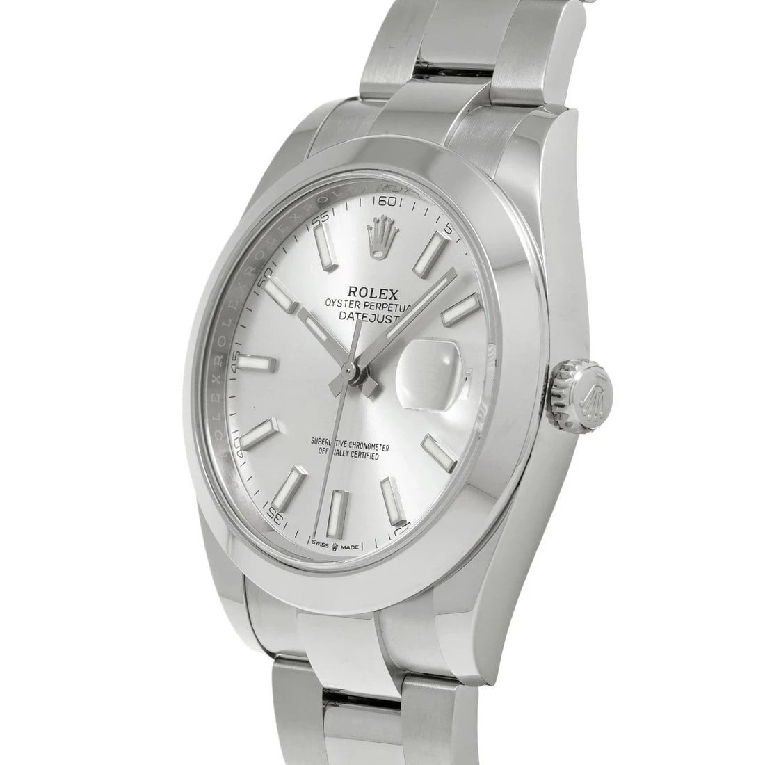 ROLEX DATEJUST SILVER WATCH - 2