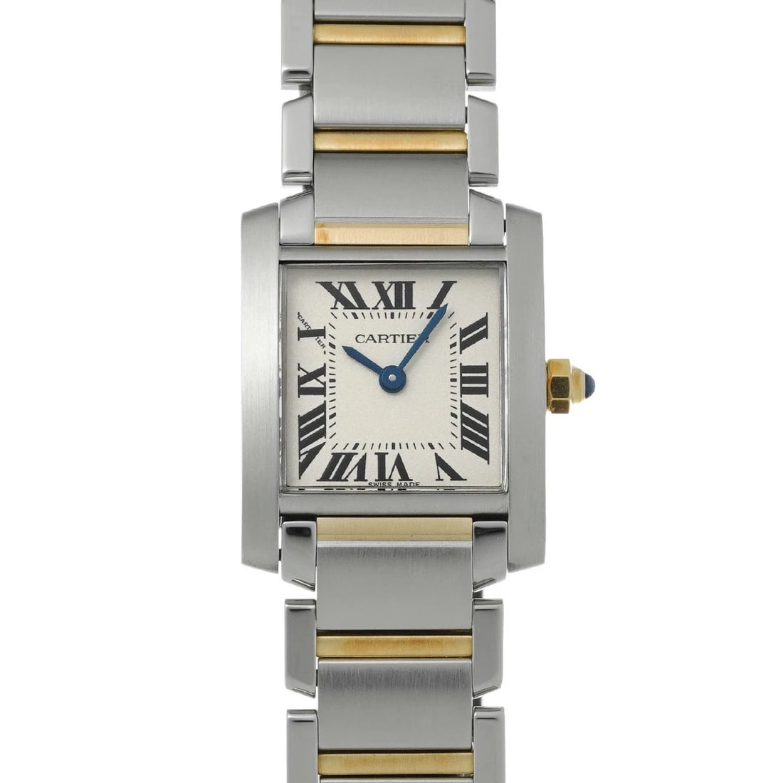 CARTIER TANK FRANCAISE SILVER WATCH: Cartier Tank Francaise Silver Watch Brand: CARTIER Type/Style: Wristwatch Material: Band Material Stainless Case Material Sapphire Crystal Color: Dial Color Silver Size: Wrist Size 15cm Case Size 25 x