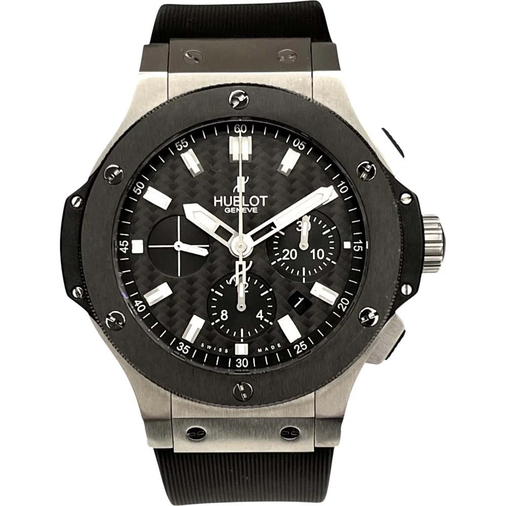 HUBLOT BIG BANG BLACK WATCH: Hublot Big Bang Black Watch Brand: HUBLOT Type/Style: Wristwatch Material: Case Material N/A Band Material N/A Color: Dial Color Black Size: Case Size 48mm Accessories: None Accessories No
