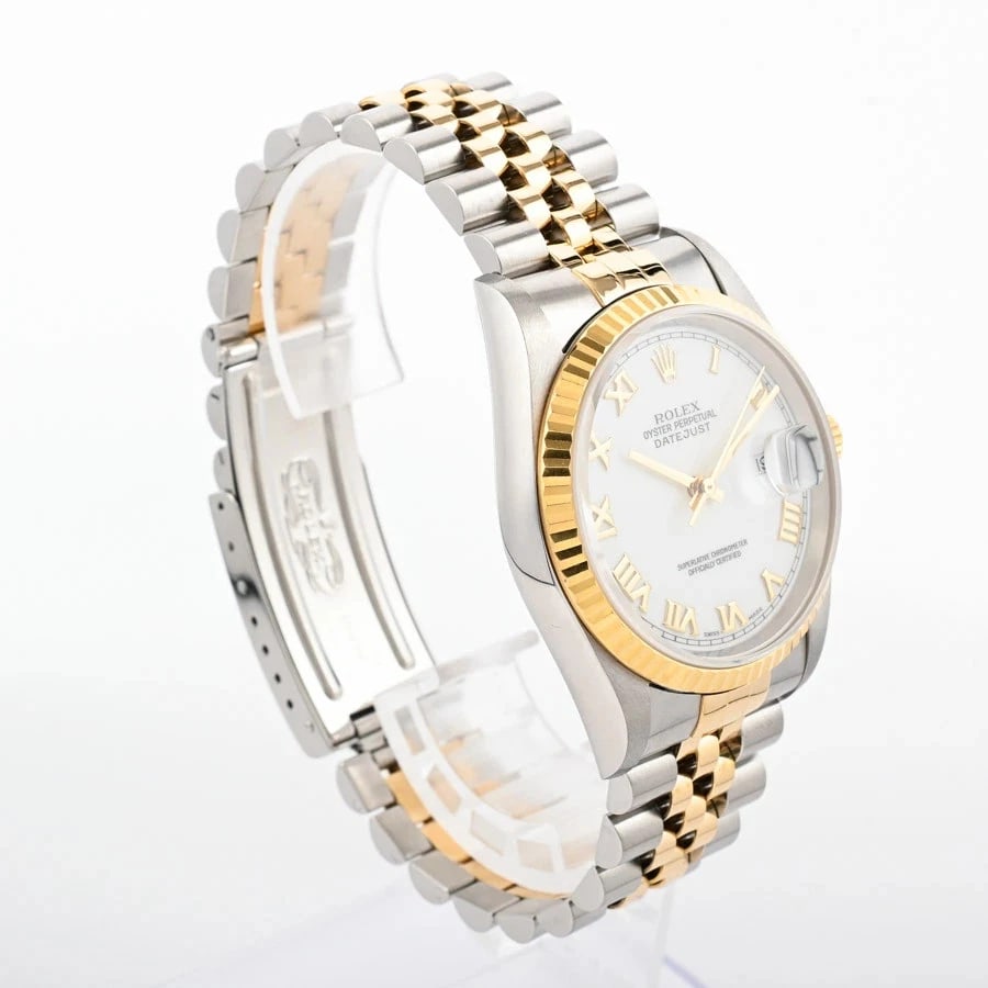 ROLEX WHITE WATCH - 3