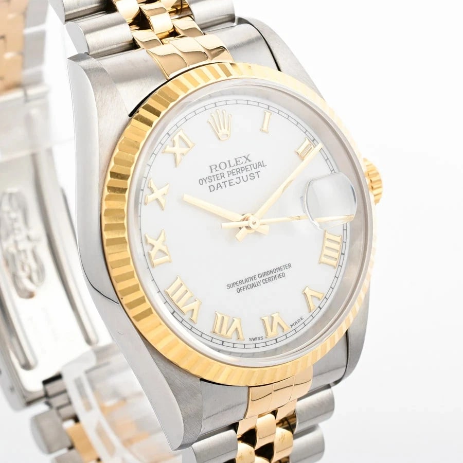 ROLEX WHITE WATCH - 4