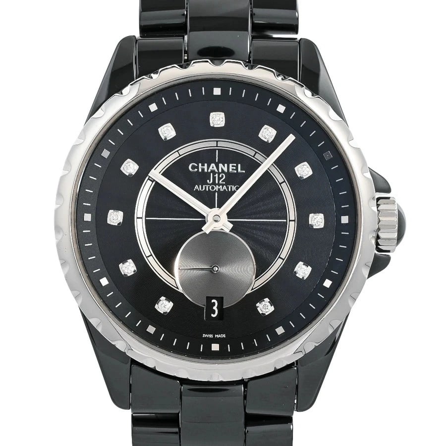 CHANEL BLACK WATCH: Chanel Black Watch Brand: CHANEL Type/Style: Wristwatch Material: Band Material Ceramic/ Case Material N/A Color: Dial Color Black Size: Wrist Size 18.5cm Case Size 36.5mm Accessories: None