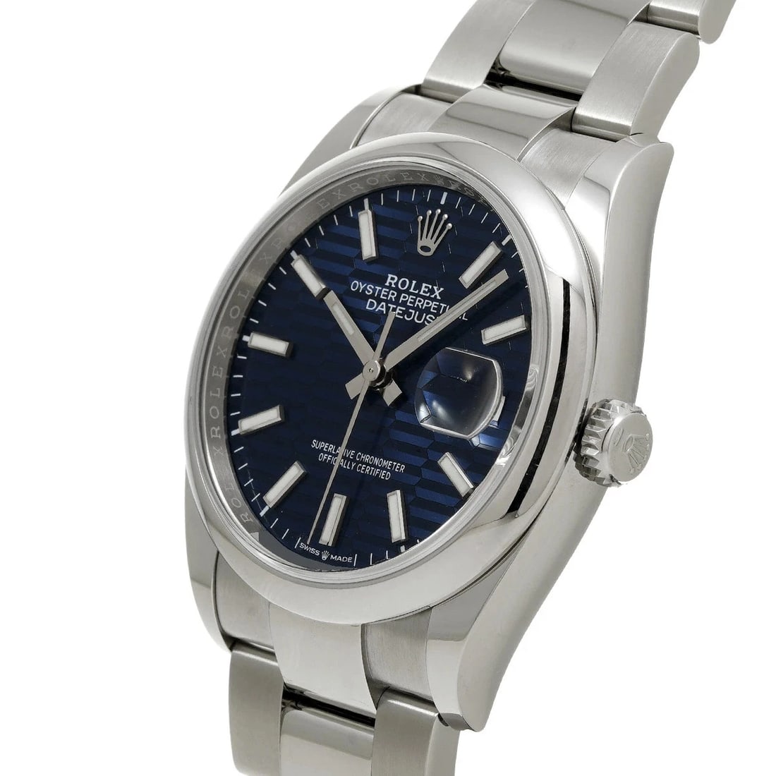 ROLEX DATEJUST BLUE WATCH - 2