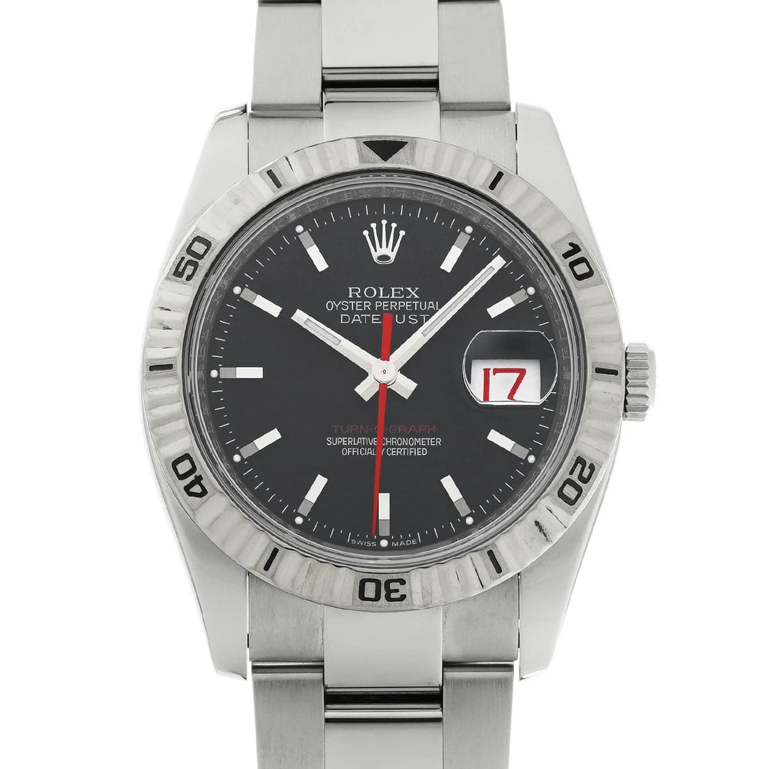 ROLEX DATEJUST BLACK WATCH: Rolex Datejust Black Watch Brand: ROLEX Type/Style: Wristwatch Material: Band Material Stainless Case Material Sapphire Crystal Color: Dial Color Black Size: Wrist Size 18.5cm Case Size 36 x 36 mm