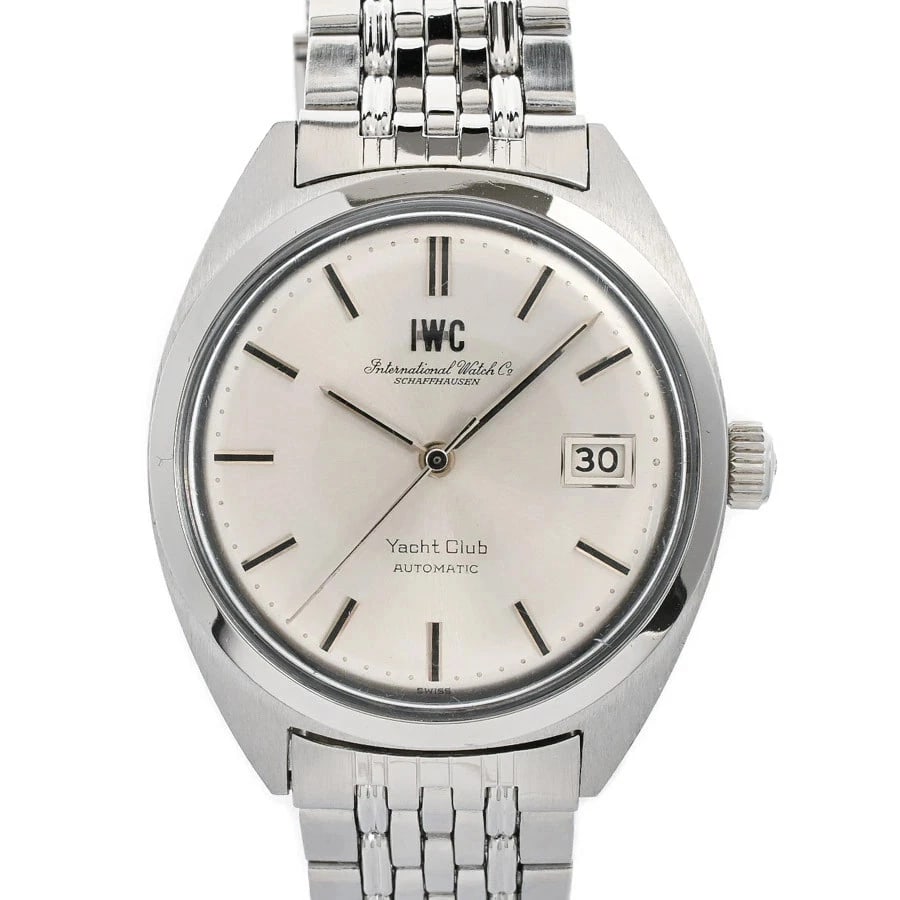 IWC YACHT CLUB SILVER WATCH: Iwc Yacht Club Silver Watch Brand: IWC Type/Style: Wristwatch Material: Case Material N/A Band Material Stainless Steel Color: Dial Color Size: Wrist Size 17cm Case Size 36mm (actual size)