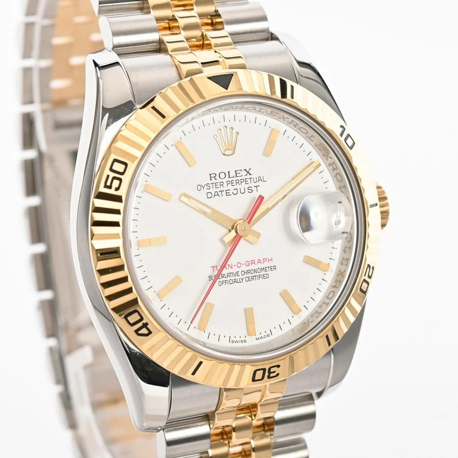 ROLEX WHITE WATCH - 4