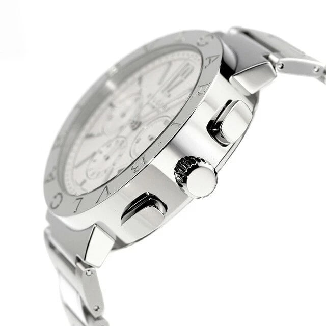 BVLGARI SILVER CHRONOGRAPH AUTOMATIC WATCH - 2