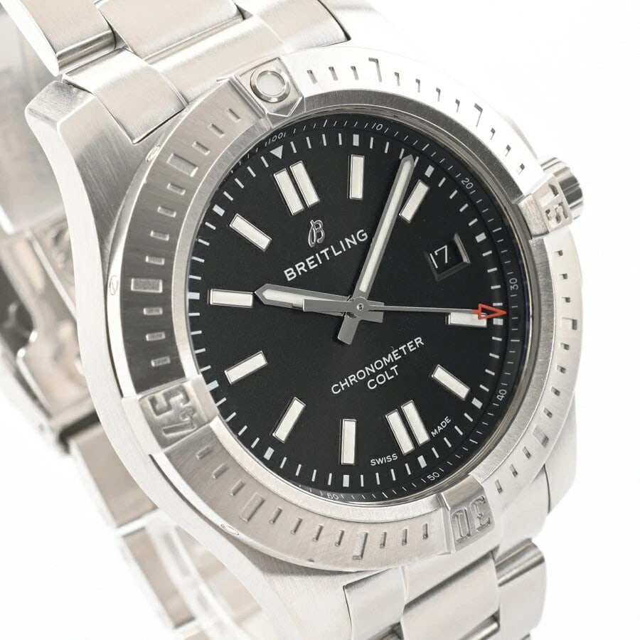 BREITLING AUTOMATIC BLACK WATCH - 4