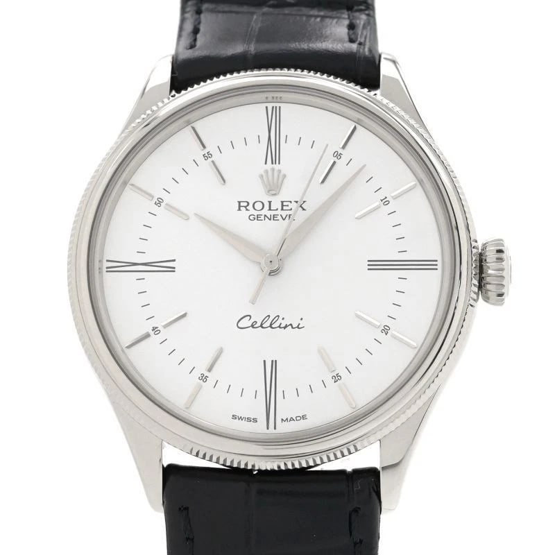 ROLEX CELLINI WHITE WATCH (1 of 2)