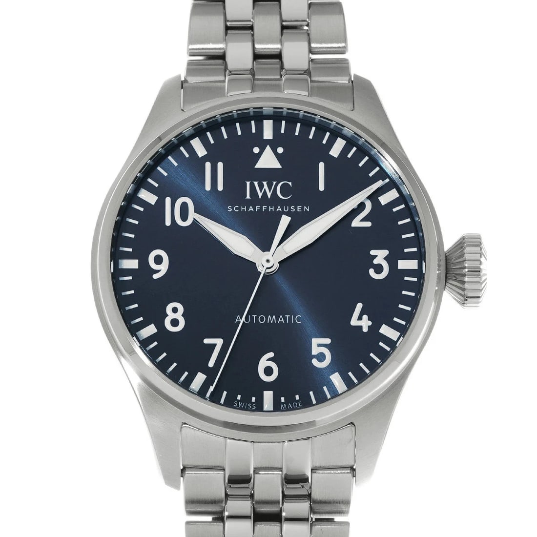 IWC BIG PILOT'S WATCH BLUE WATCH: Iwc Big Pilot'S Watch Blue Watch Brand: IWC Type/Style: Wristwatch Material: Band Material Stainless Case Material Sapphire Crystal Color: Dial Color Blue Size: Wrist Size 18cm Case Size 43 x 43 mm