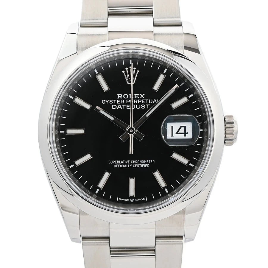 ROLEX BLACK WATCH: Rolex Black Watch Brand: ROLEX Type/Style: Wristwatch Material: Case Material N/A Band Material Stainless Steel Color: Dial Color Black Size: Wrist Size 17.5cm Case Size 36mm Accessories: None