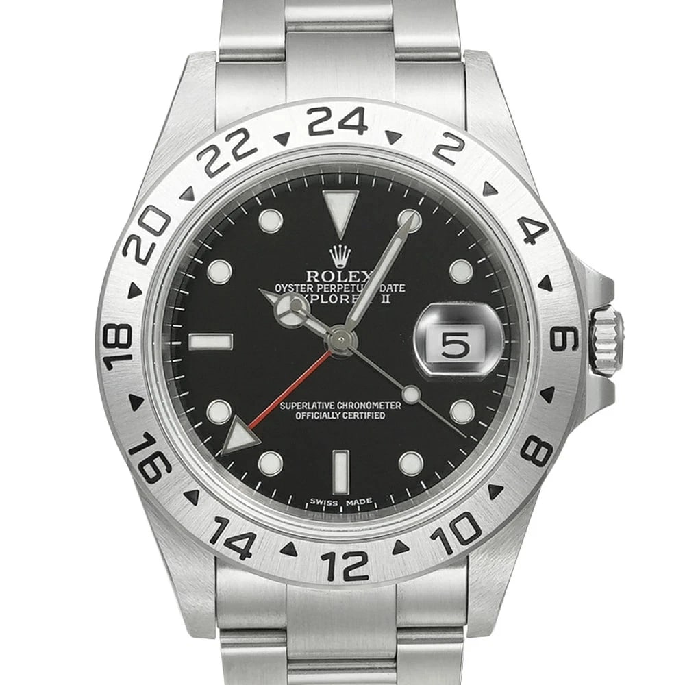 ROLEX EXPLORER BLACK WATCH: Rolex Explorer Black Watch Brand: ROLEX Type/Style: Wristwatch Material: Case Material N/A Band Material Stainless Steel Color: Dial Color Black Size: Case Size 40mm x 40mm Accessories: None