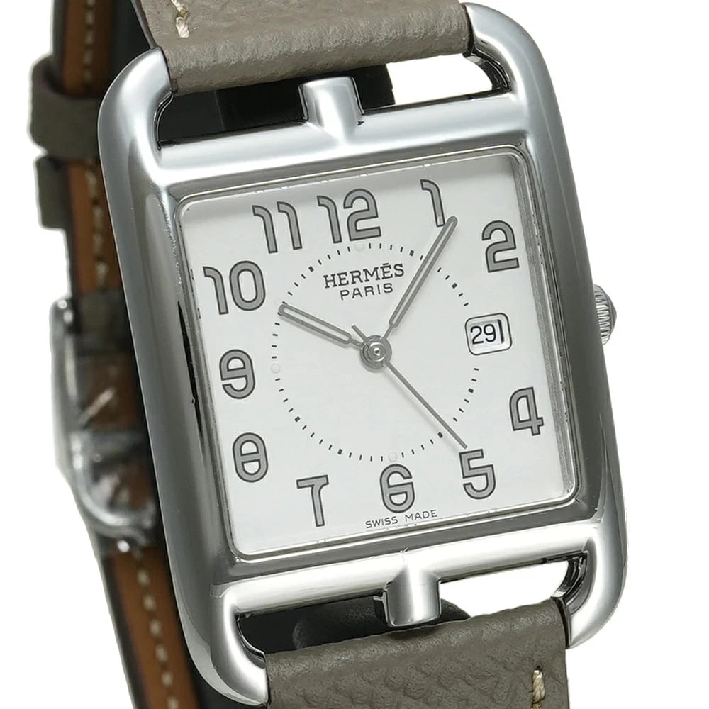HERMES CAPE COD SILVER WATCH - 3