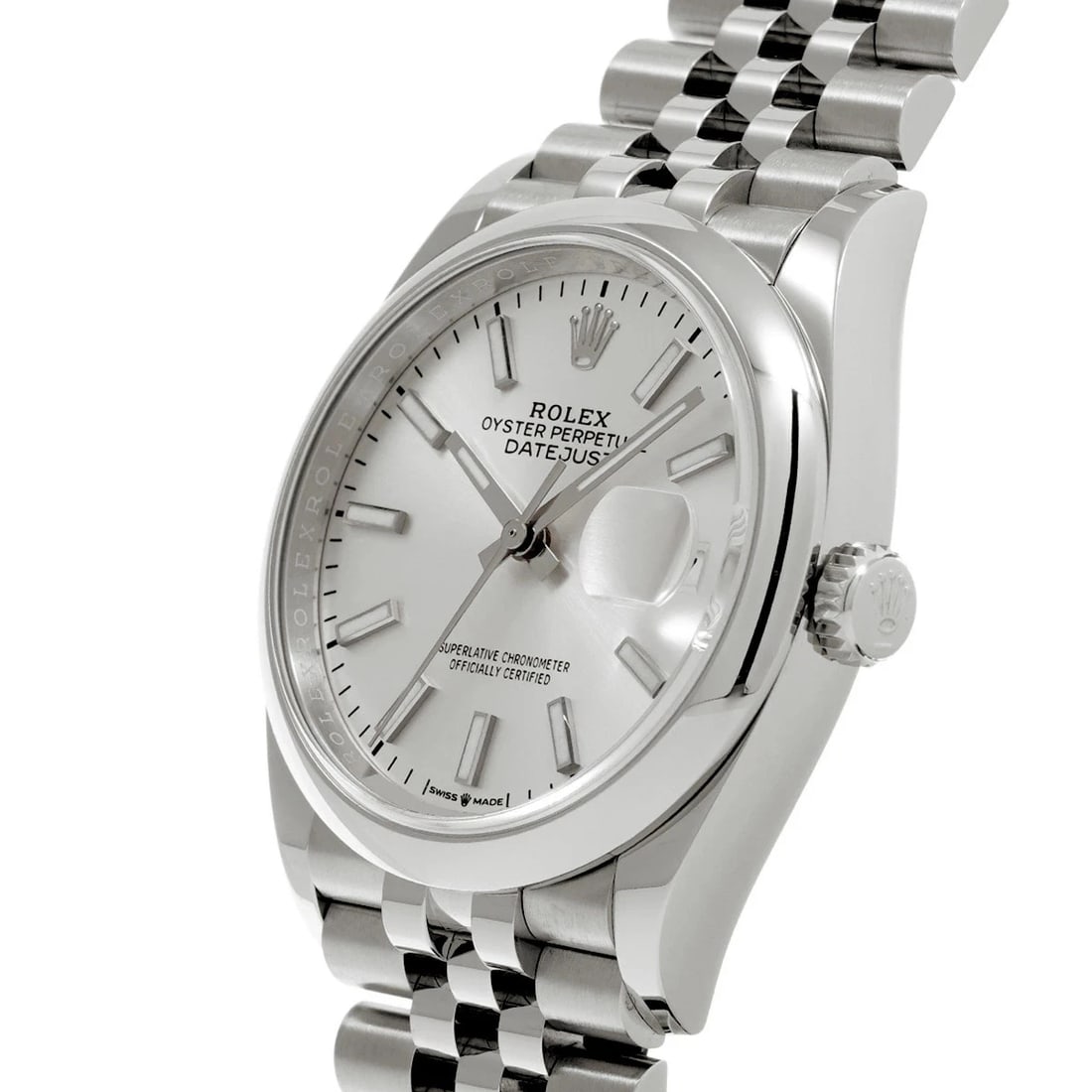 ROLEX DATEJUST SILVER WATCH - 2