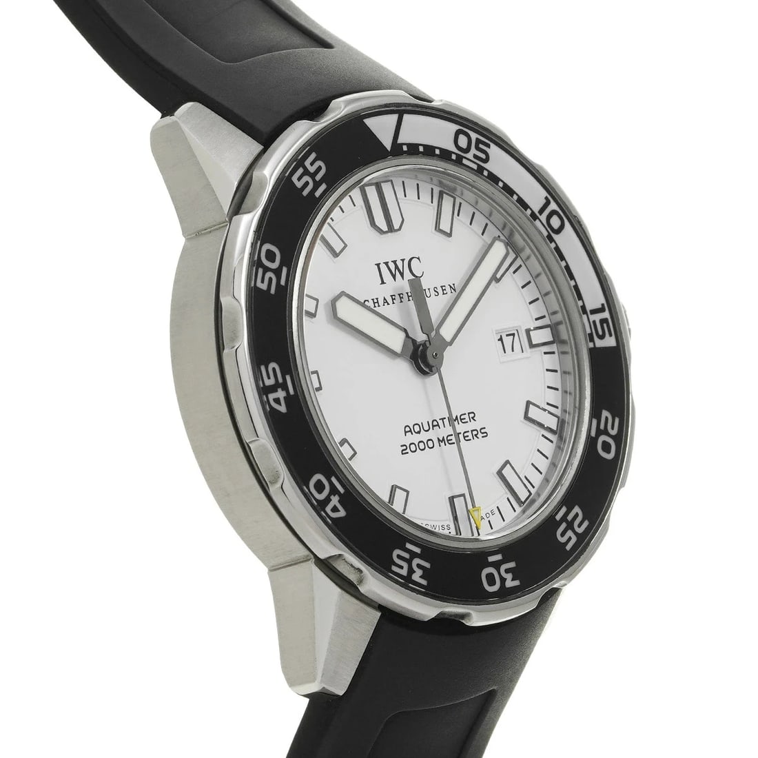 IWC AQUATIMER AUTOMATIC WHITE WATCH - 3