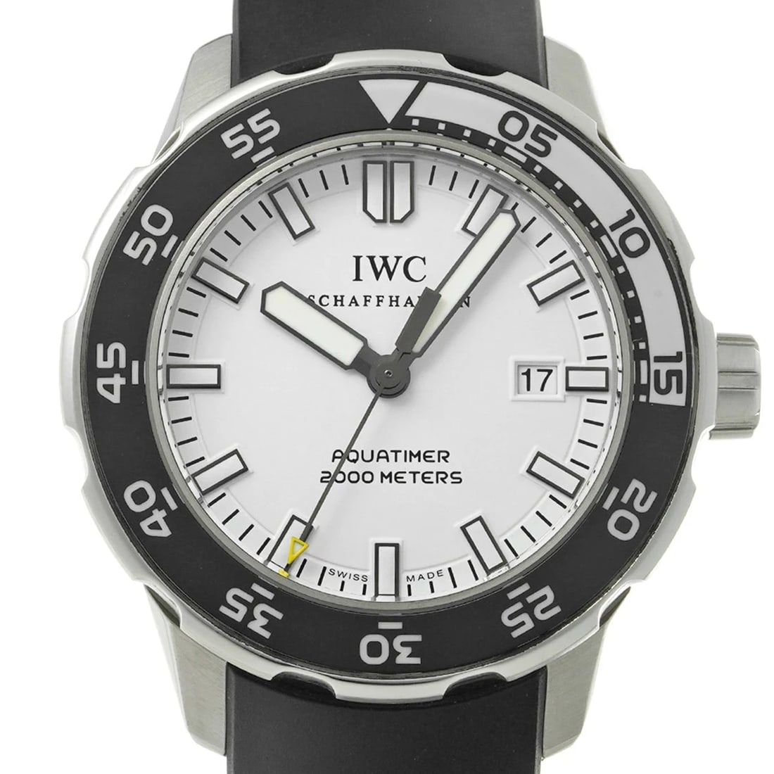 IWC AQUATIMER AUTOMATIC WHITE WATCH - 4