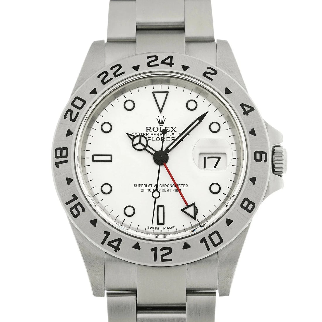 ROLEX EXPLORER WHITE WATCH: Rolex Explorer White Watch Brand: ROLEX Type/Style: Wristwatch Material: Band Material Stainless Case Material Sapphire Crystal Color: Dial Color White Size: Wrist Size 18cm Case Size 40 x 40 mm