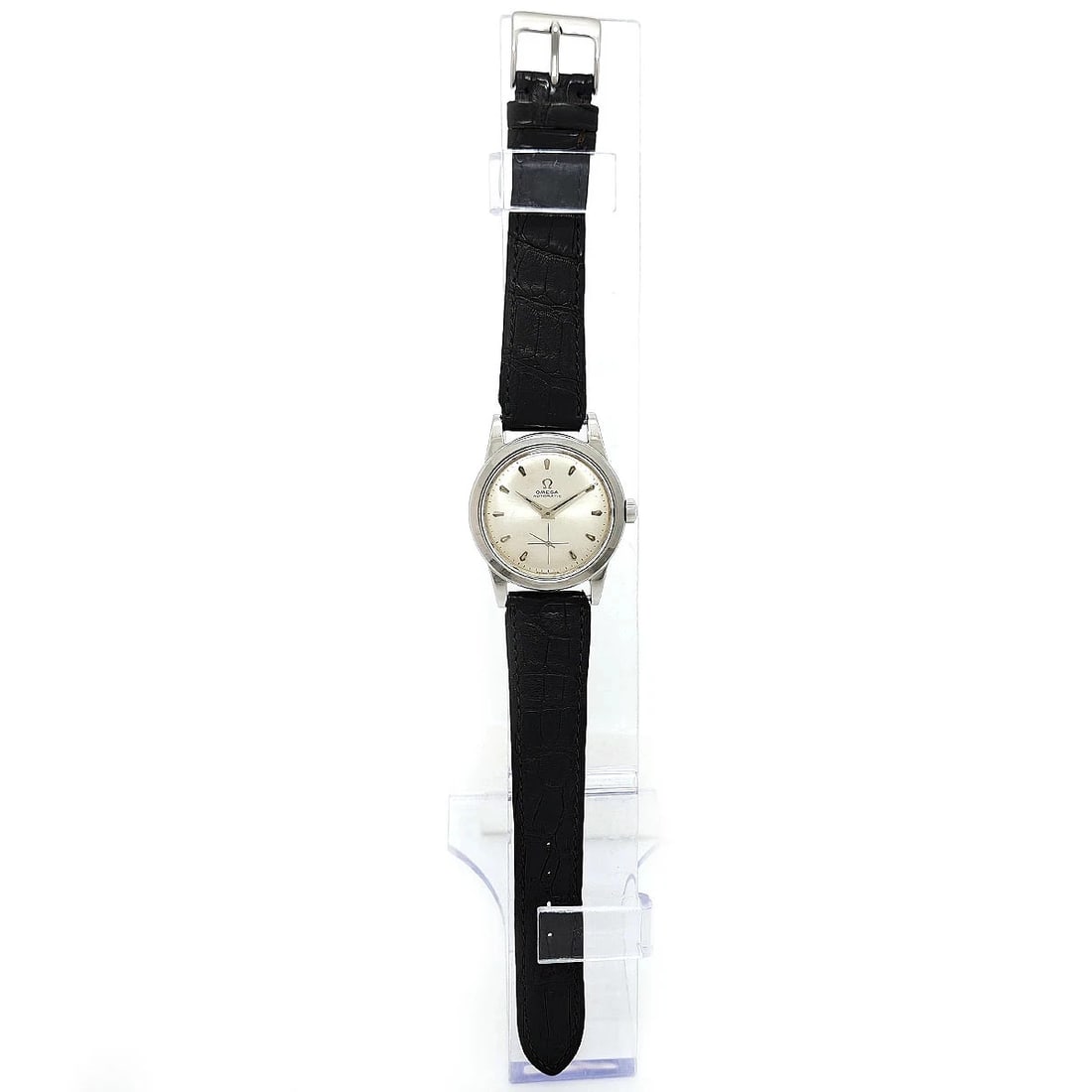 OMEGA AUTOMATIC WATCH: Omega Automatic Watch Brand: OMEGA Type/Style: Wristwatch Material: Case Material N/A Band Material Stainless Steel Color: Dial Color Silver Size: Wrist Size 16cm?19cm Case Size 34mm Accessories: