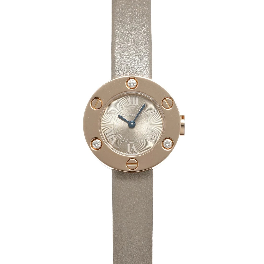 CARTIER WATCH BROWN WATCH: Cartier Watch Brown Watch Brand: CARTIER Type/Style: Wristwatch Material: Band Material Pink Gold Case Material Sapphire Crystal Color: Dial Color Brown Size: Wrist Size 17cm Case Size 23 x 23 mm