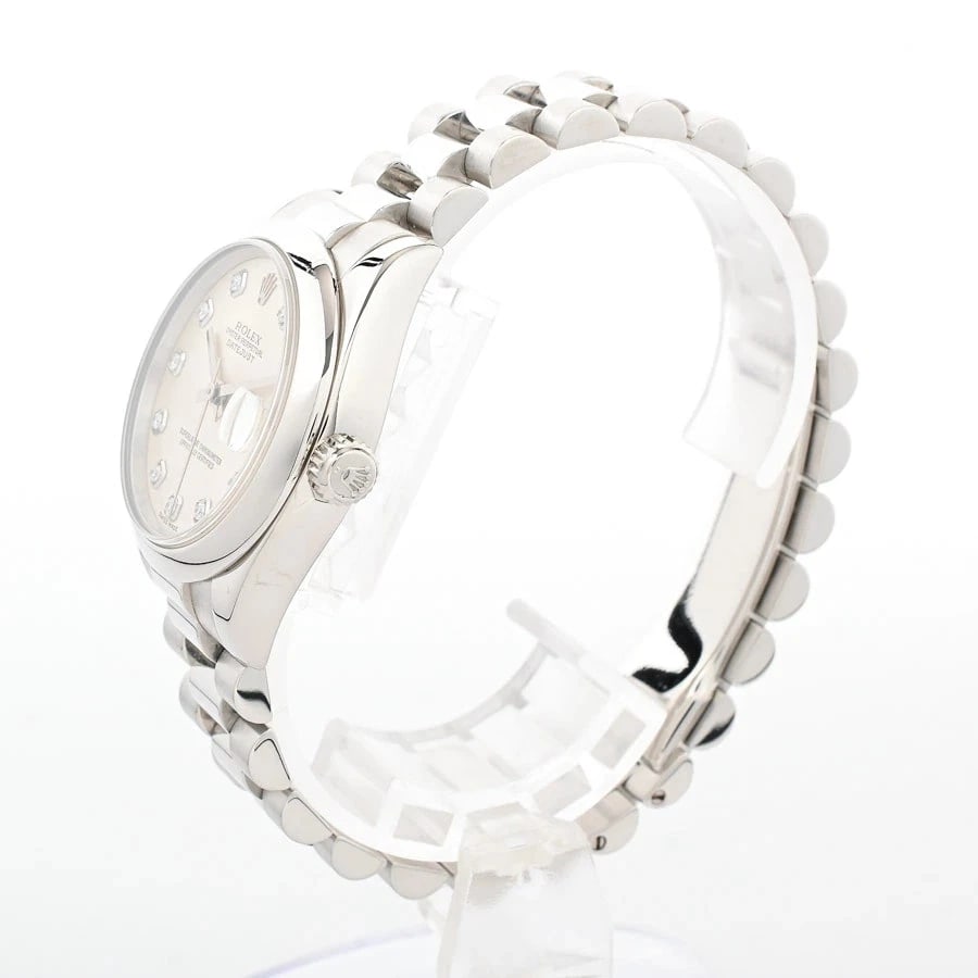 ROLEX DATEJUST SILVER WATCH - 2