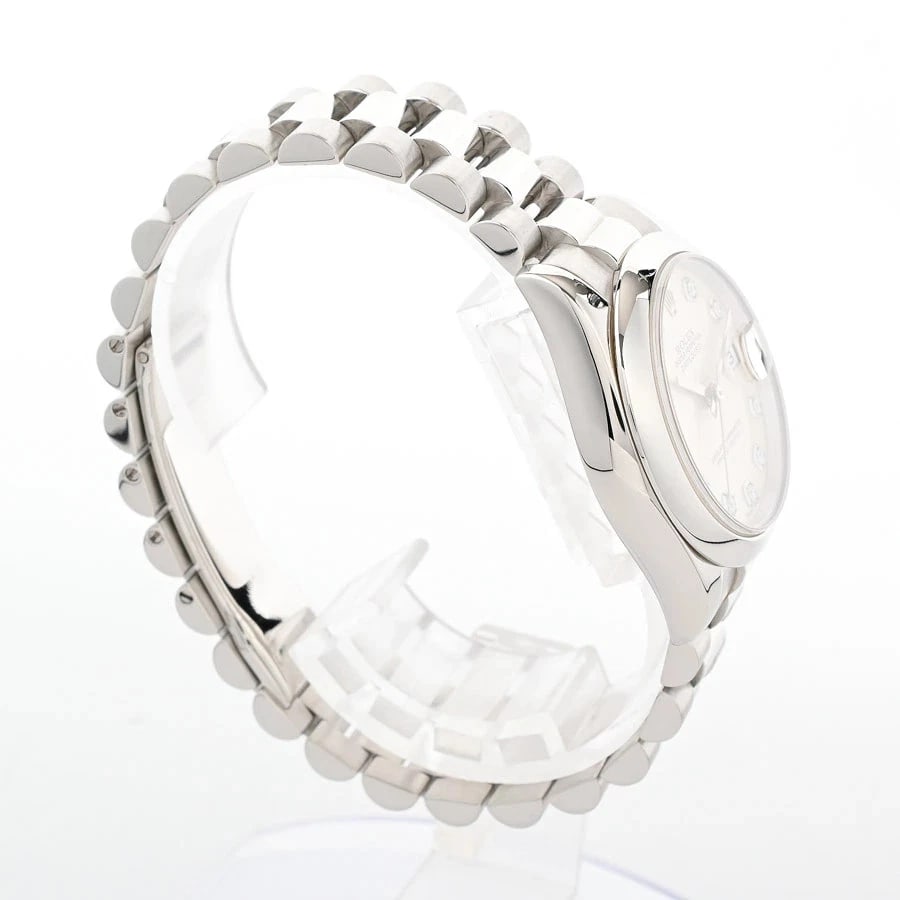 ROLEX DATEJUST SILVER WATCH - 3