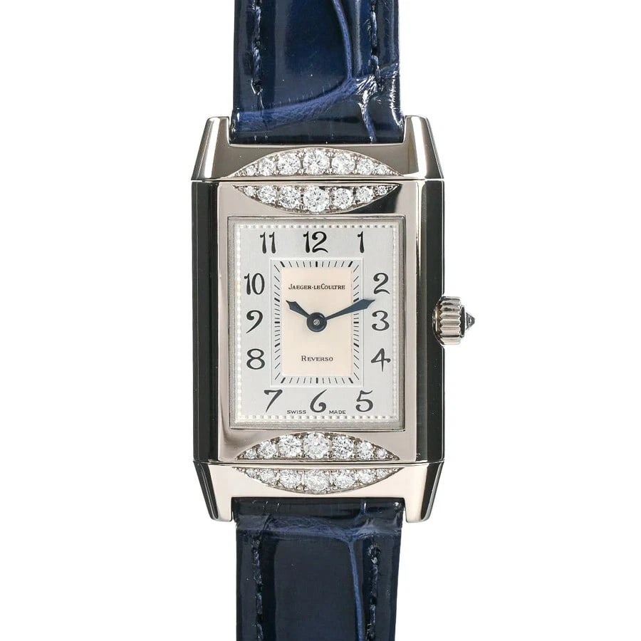 JAEGER-LECOULTRE WHITE WATCH: Jaeger-Lecoultre White Watch Brand: JAEGER-LECOULTRE Type/Style: Wristwatch Material: Band Material White Gold/Leather Strap Case Material N/A Color: Dial Color White Size: Case Size 20.5mm (actual