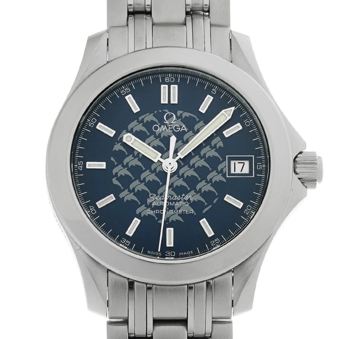 OMEGA SEAMASTER JACQUES MAYOL BLUE WATCH - 3