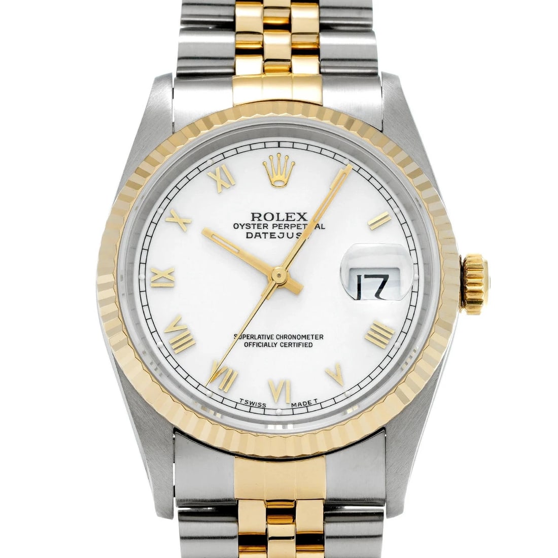 ROLEX DATEJUST WHITE WATCH: Rolex Datejust White Watch Brand: ROLEX Type/Style: Wristwatch Material: Band Material Stainless Case Material Sapphire Crystal Color: Dial Color White Size: Wrist Size 19.5cm Case Size 36 x 36 mm