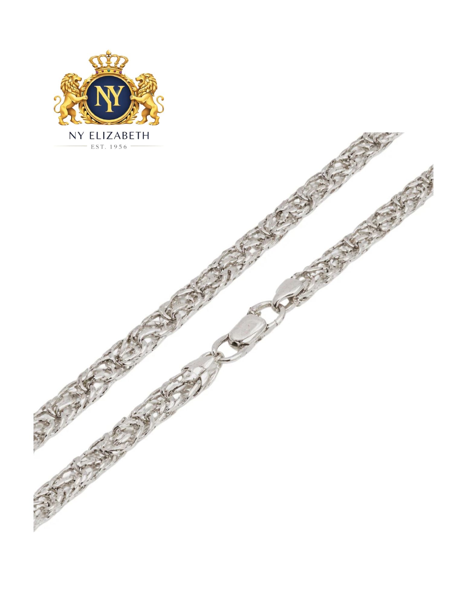 925 STERLING SILVER DIAMOND CUT SQUARE BYZANTINE CHAIN OR BRACELET (1 of 4)