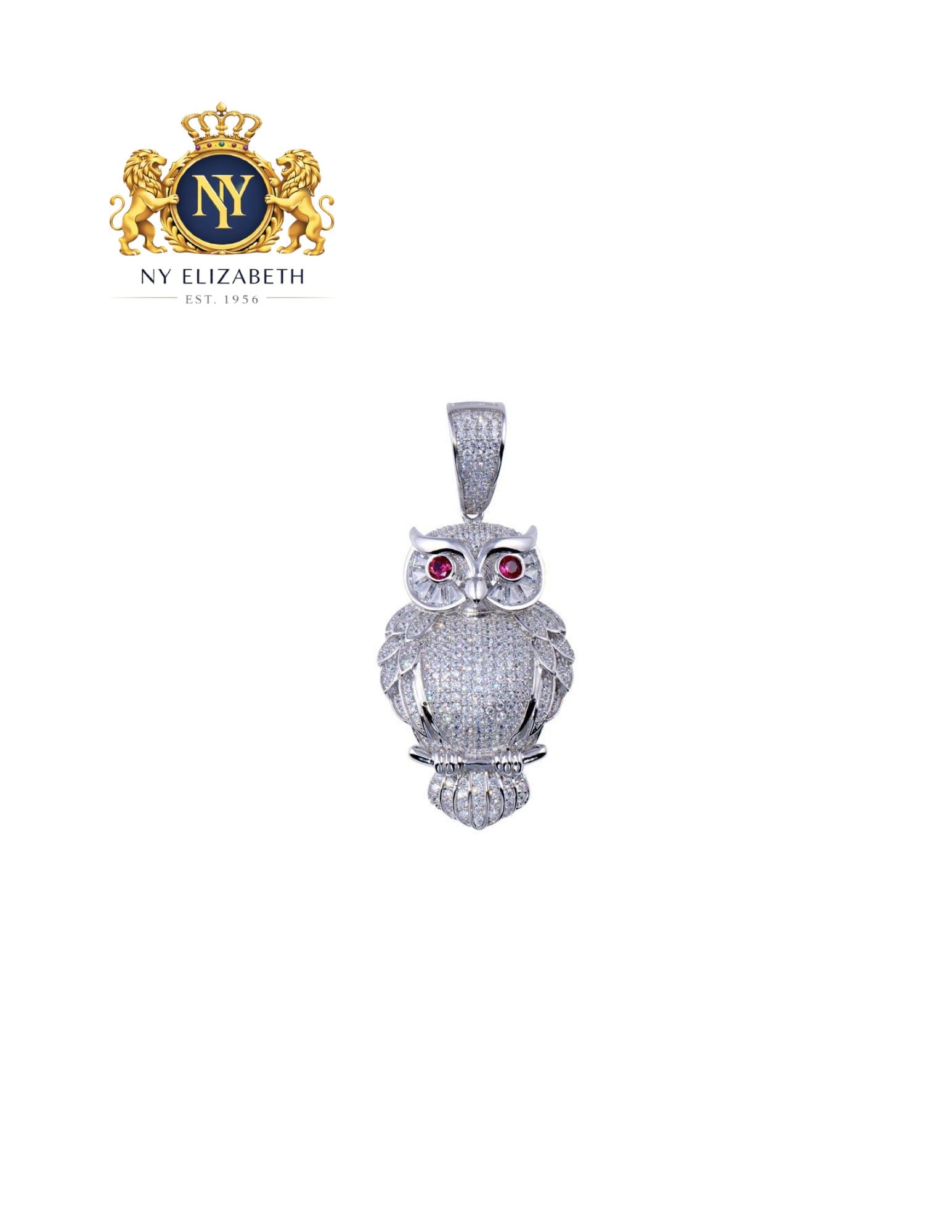 RHODIUM PLATED 925 STERLING SILVER HIP HOP PENDANT: Rhodium Plated 925 Sterling Silver CZ Hip Hop Pendant Metal: 925 Sterling Silver Plating: Rhodium Plated Stone: Clear CZ Stones Dimensions: 24mm x 37.7mm Length: None Accessories: None Not