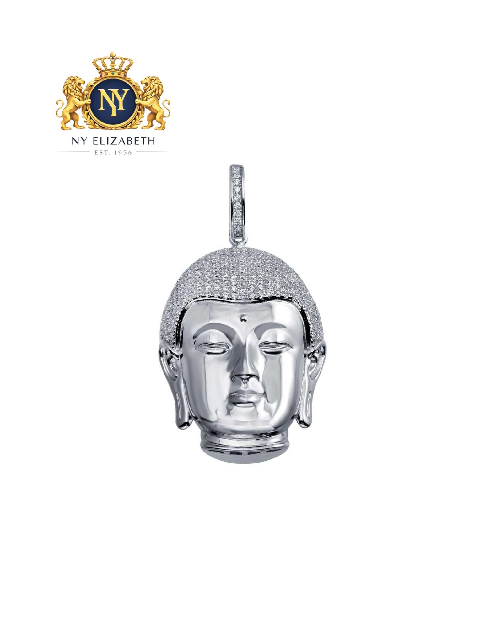RHODIUM PLATED 925 STERLING SILVER HEAD HIP HOP PENDANT: Rhodium Plated 925 Sterling Silver Head Hip Hop Pendant Metal: 925 Sterling Silver Plating: Rhodium Plated Dimensions: 47.5 x 26.3 Length: None Accessories: None Notice: When purchasing pre-owned g