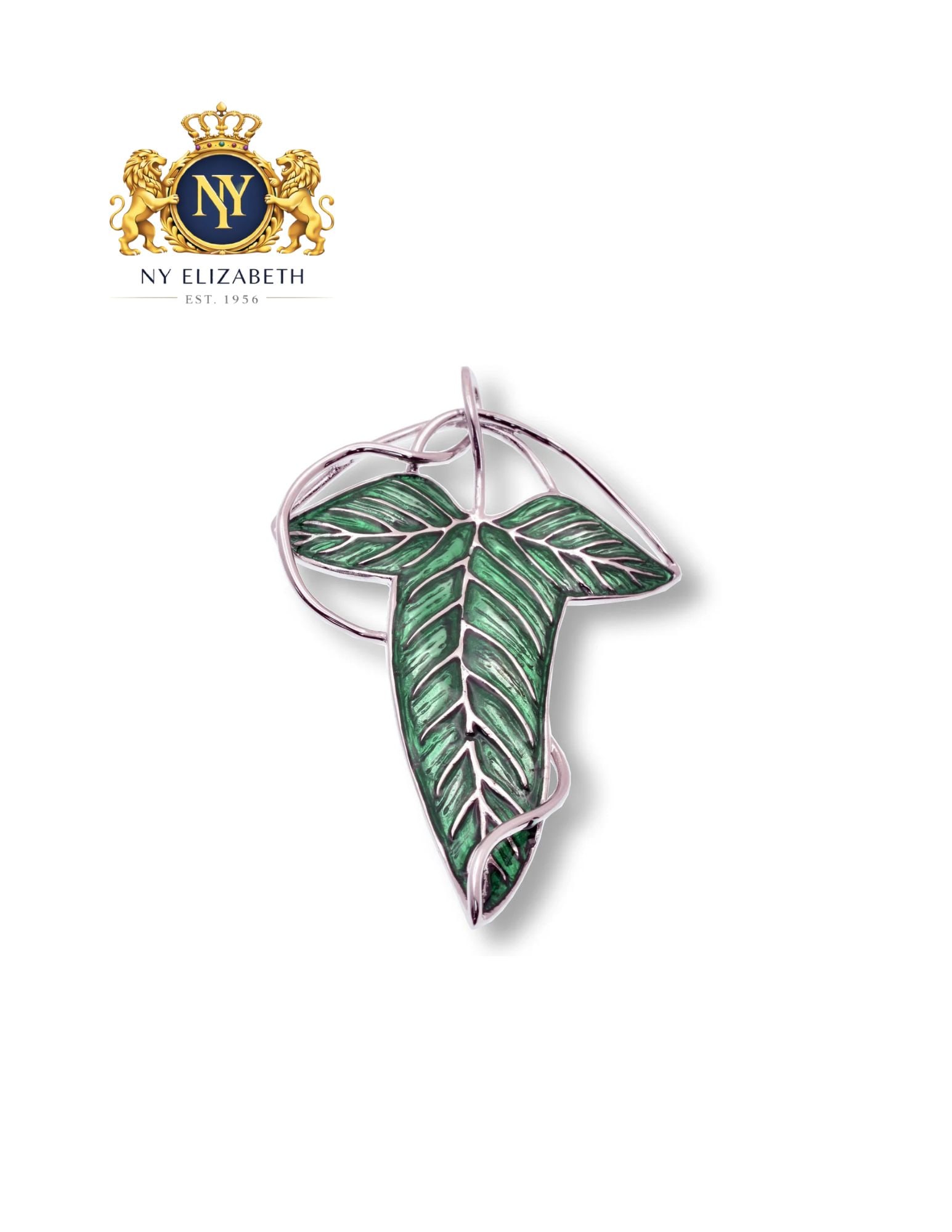 RHODIUM PLATED 925 STERLING SILVER ELVEN BROOCH PIN: Rhodium Plated 925 Sterling Silver Elven Brooch Pin Metal: 925 Sterling Silver Plating: Nickel Free Rhodium Plated Dimensions: 44.2mm x 68.6mm Length: None Accessories: None Notice: When purchasing