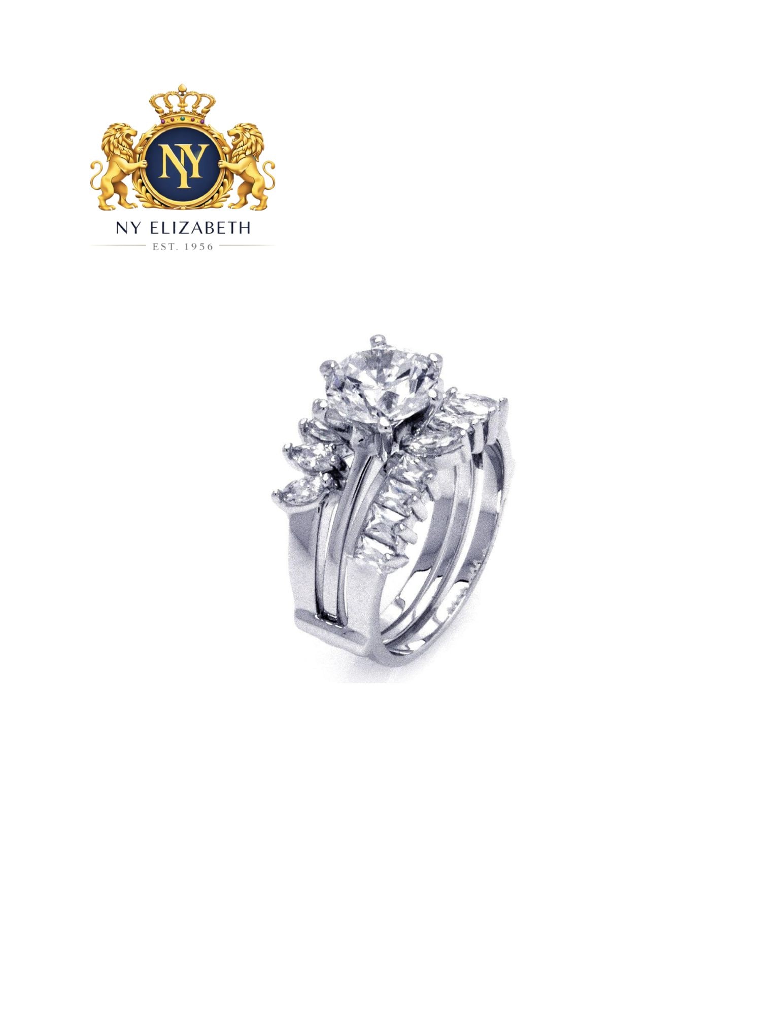 SILVER 925 BLACK RHODIUM PLATED BLACK CENTER RING: Silver 925 Black Rhodium Plated Black Center CZ Ring Metal: 925 Sterling Silver Plating: Nickel Free Rhodium Plated Stone: clear baguette and marquise-cut CZ stones Ring Size:: 6 US Accessories: None 